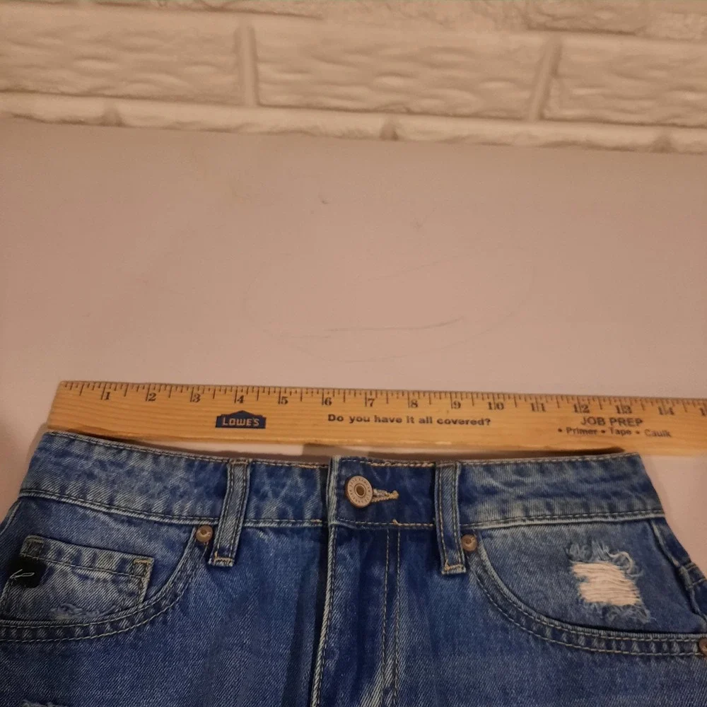 KanCan‎ Shorts Womens XS High Rise Denim Jean Cutoffs Distressed Raw Hem Boho